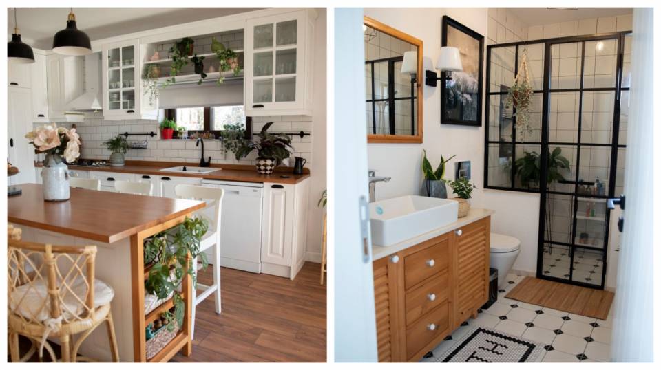 Bu Bodrum Evinin Demirbaşları Ahşap, Hasır ve Bitkiler