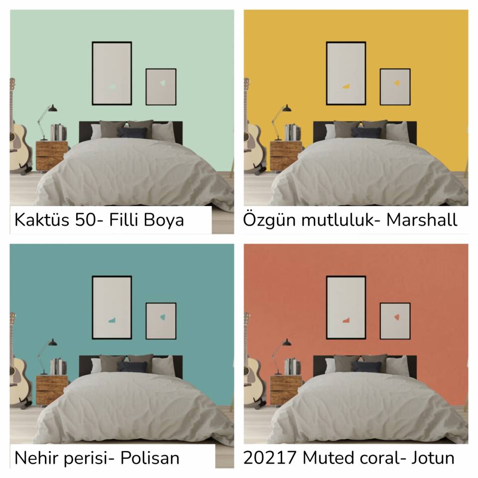 2025 Yılında Duvarları Kuşatacak Trend Boya Renkleri