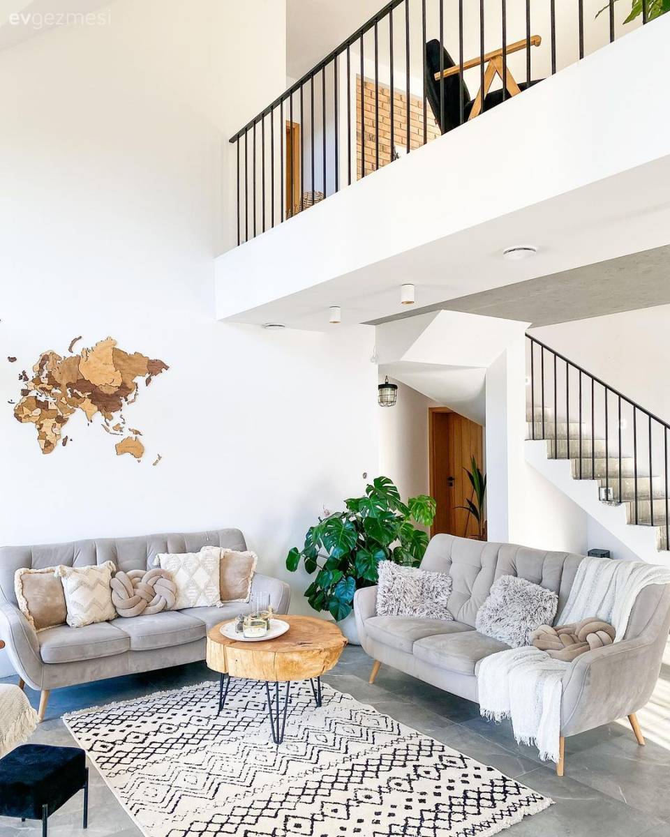 200 M2'lik İki Katlı 4+1 Müstakil Evin İçi ve Planı