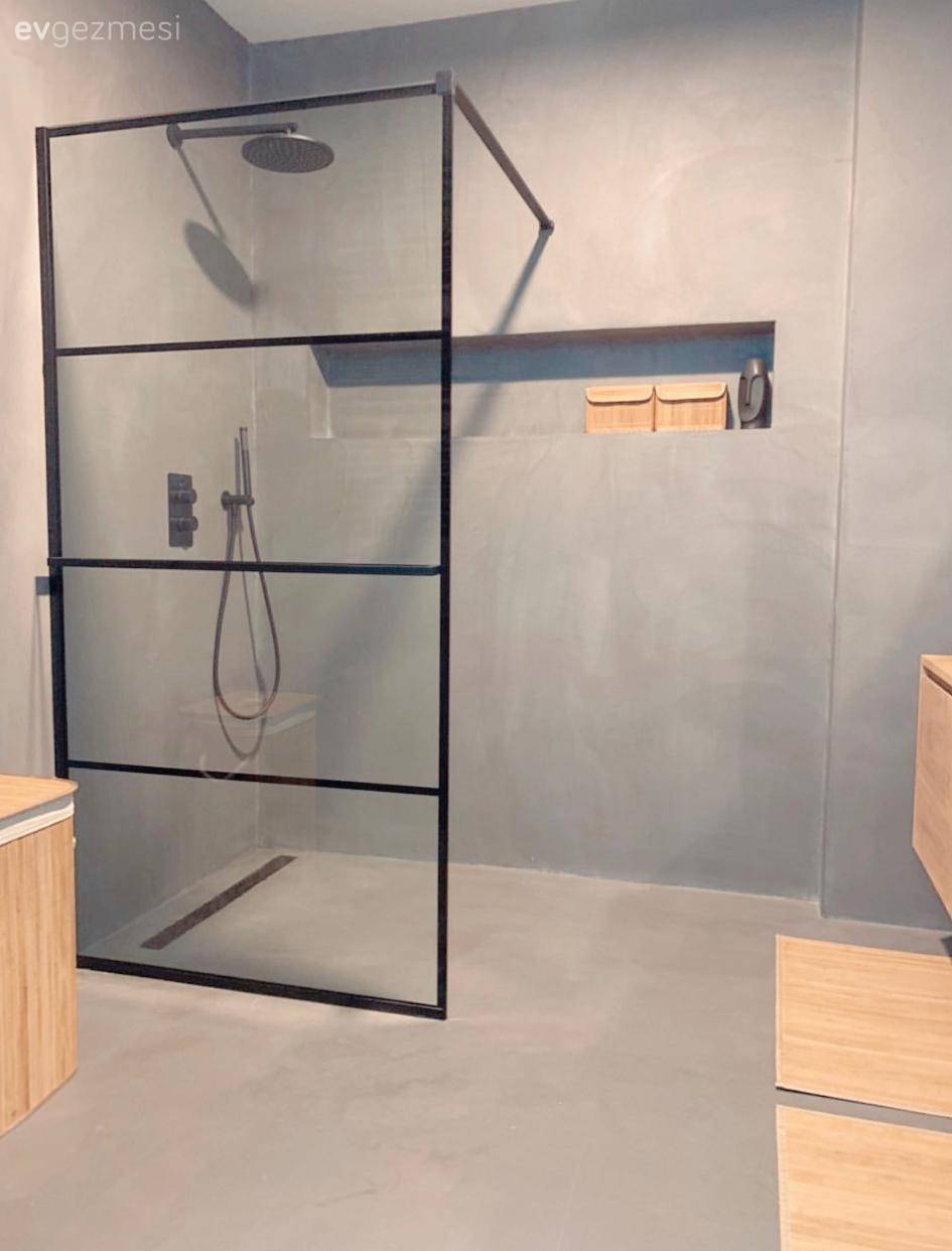 Öncesi& Sonrası: Sıva Görünümü ve Meşe Ağacıyla Güzelleşen Bir Banyo