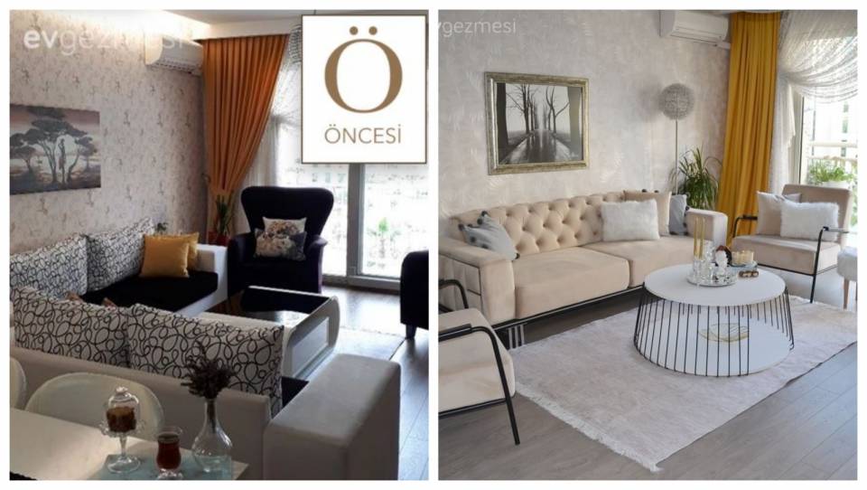 Mobilyaların Değişmesiyle Sureti Değişen Bir Salon!