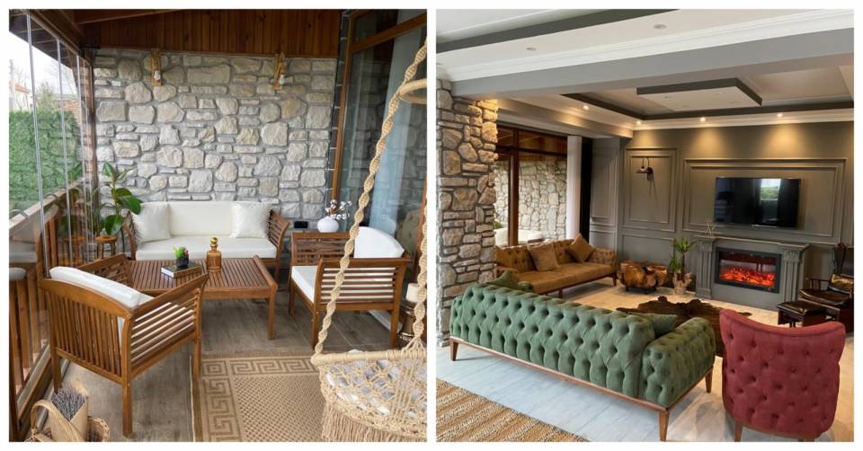 Bu Sakarya Evinde Modern Tasarımlar Rustik Detaylar Eşliğinde Sunulmuş!