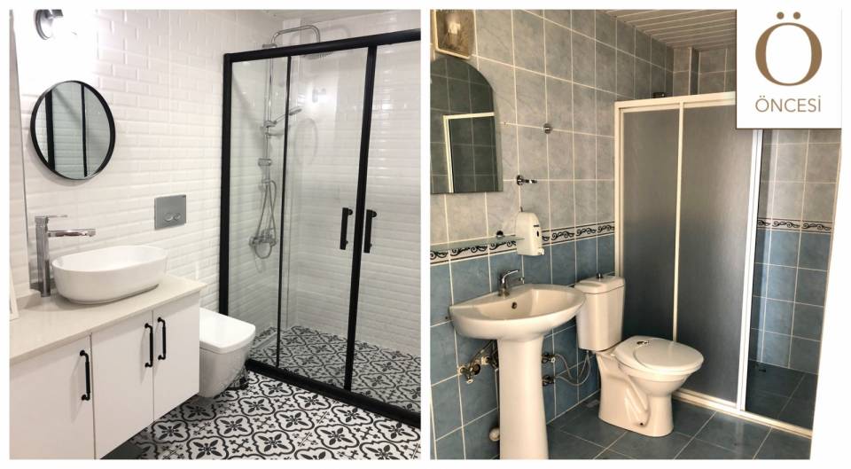 Öncesi&Sonrası: Modern Tarzın Buram Buram Estiği Bir Banyo!