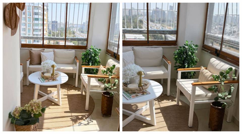 Bu Keyifli Balkon Her Mevsim İçin Uygun Durumda