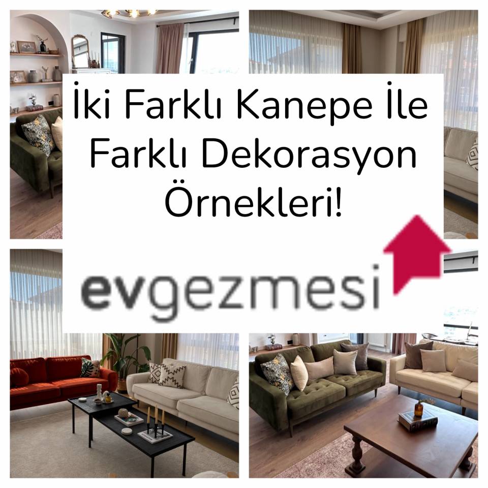 İki Farklı Kanepe İle Farklı Dekorasyon Örnekleri!