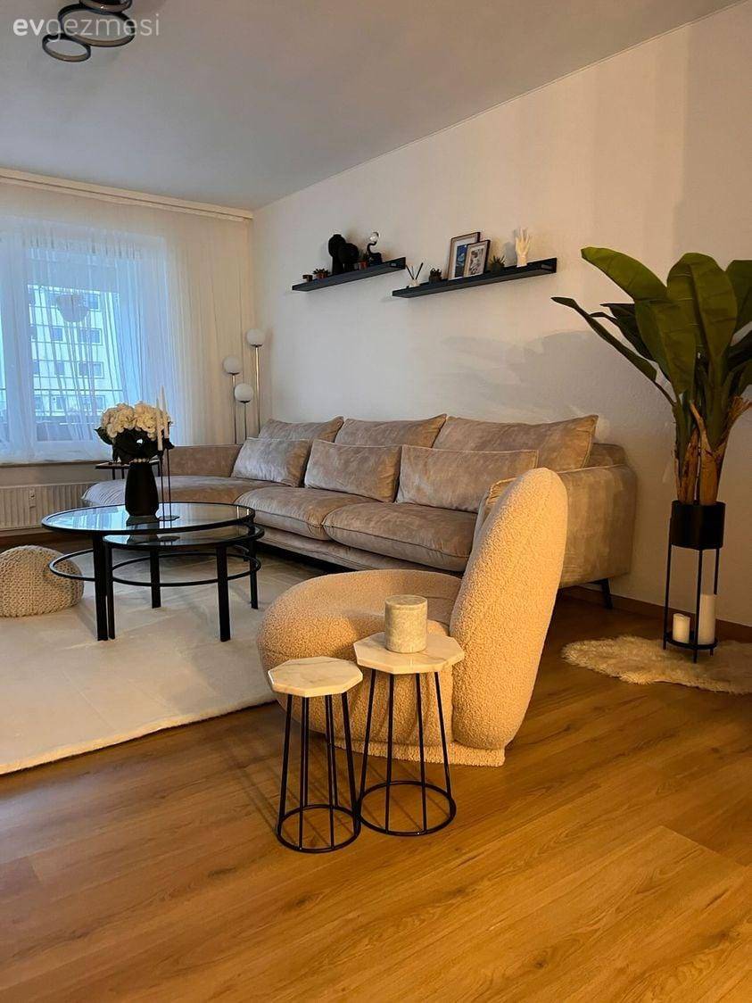 Bu Konforlu Evde Modern Stilin Arasına Bir Tutam Rustik Karışmış!