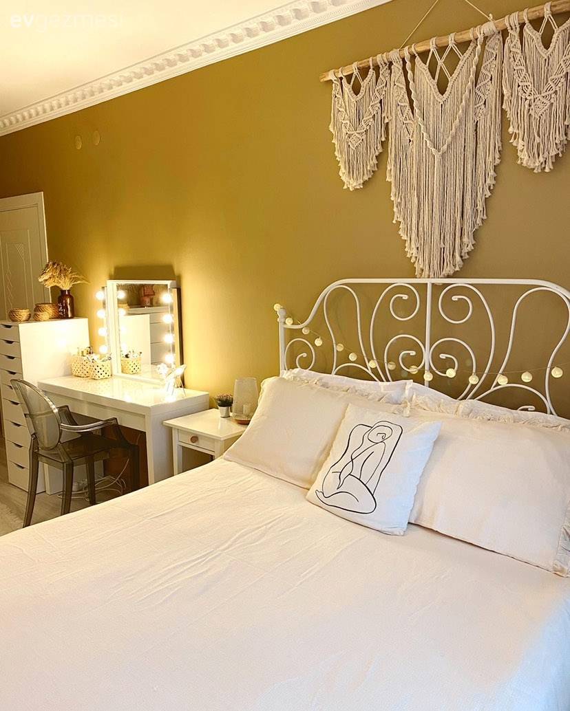 Bu Yatak Odası Bohem Stilin En Sade Hali!