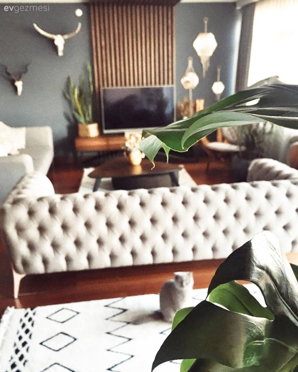 Samsun'dan Natürel Detaylarla Dolu Bohemce Bir Dekor