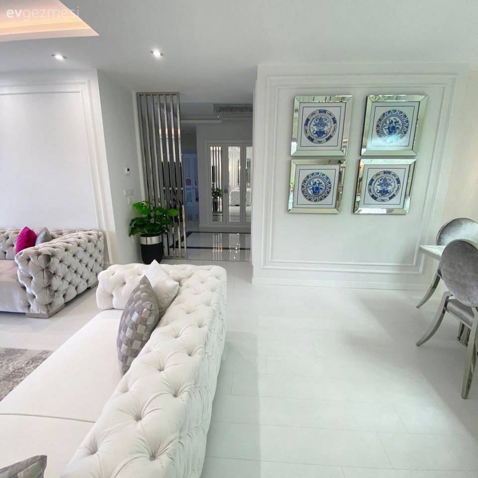 Beyazı Çok Seven Bu Evde Lüks ve Kalite Algısı Had Safhada!