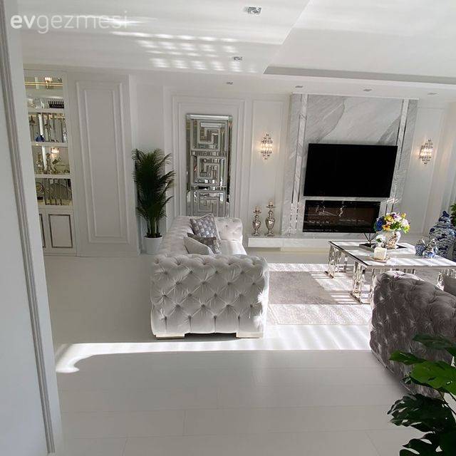 Beyazı Çok Seven Bu Evde Lüks ve Kalite Algısı Had Safhada!