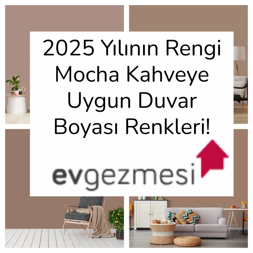 2025 Yılının Rengi Mocha Kahveye Uygun Duvar Boyası Renkleri!