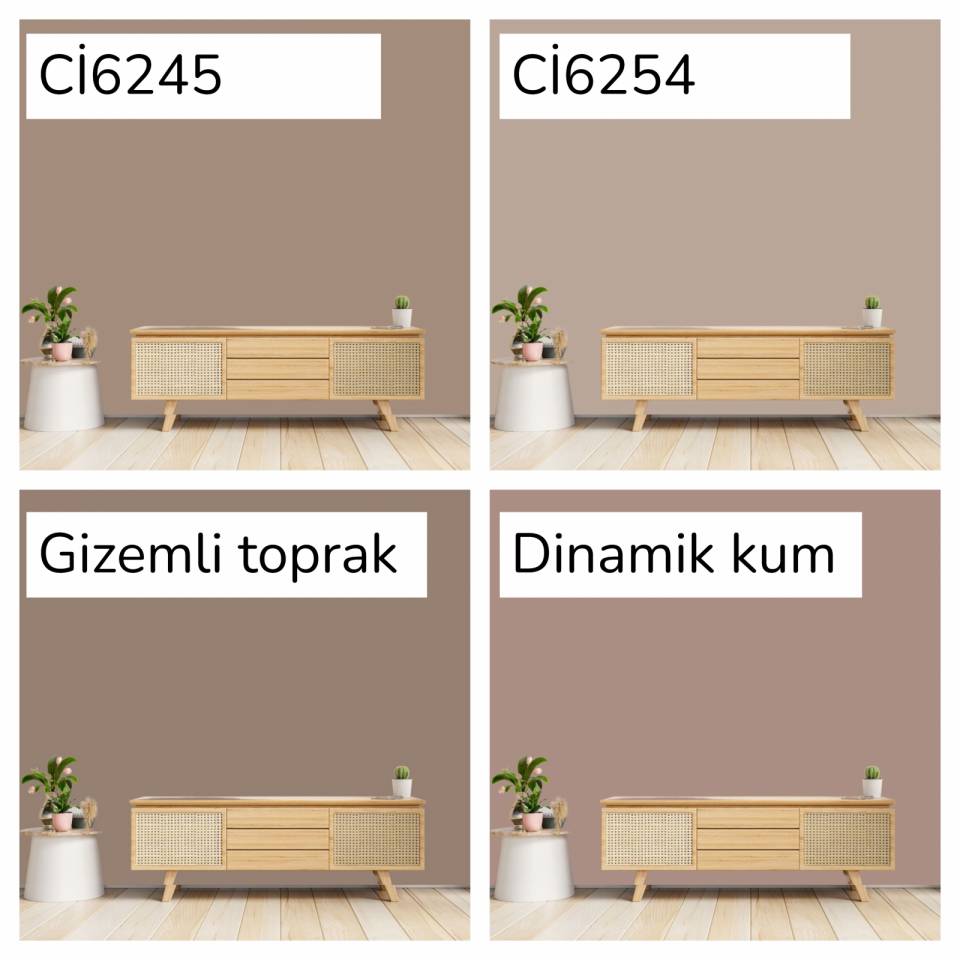 2025 Yılının Rengi Mocha Kahveye Uygun Duvar Boyası Renkleri!