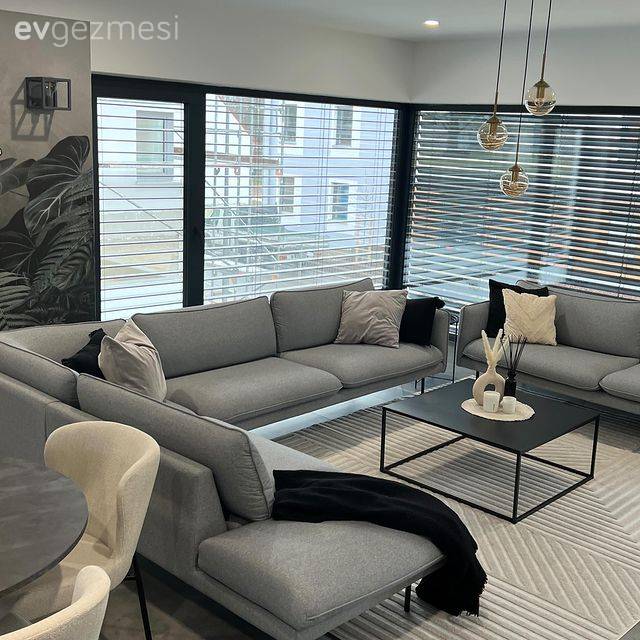 Grinin Farklı Tonlarını Barındıran Bu Ev Modern Stile Hayran