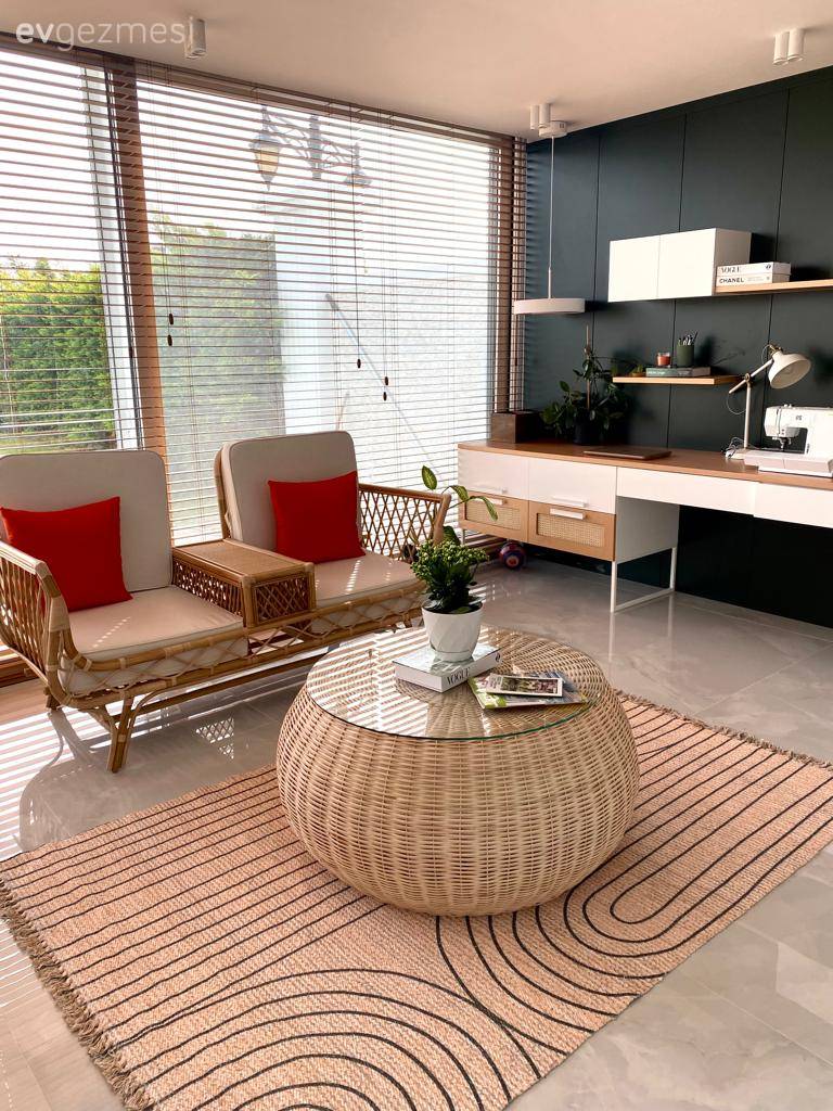 Bu Dubleks Evde Özel Yapım Tasarımlar Dekorun Albenisi Arttırmış