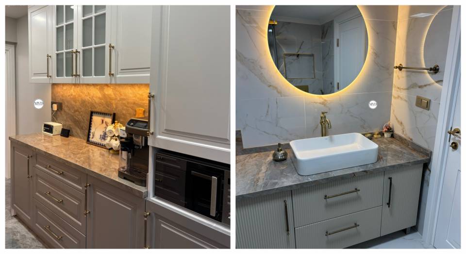 Mutfak ve Banyolar Yeni Halleriyle Modern Görünüme Geçmiş