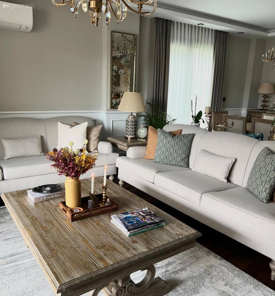 Country Dekorasyona Göre Salonlar: Öneriler, Fikirler