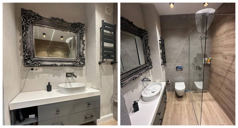 Bu Modern Banyoda Aynanın İddiası Oldukça Fazla