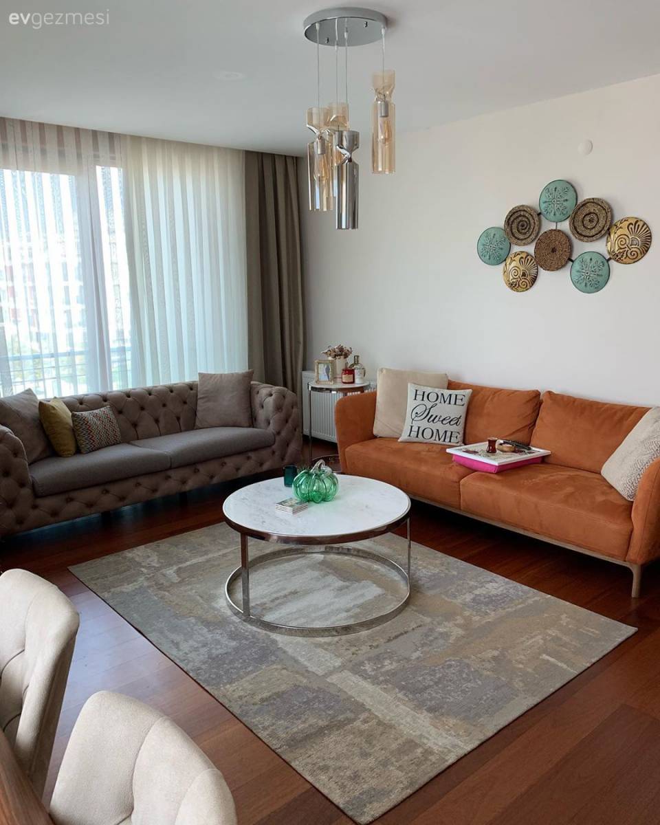 Ev Dekorasyonunda Kahverengi ile Uyumlu Renkler, Her Stile Uygun Dekorlar!