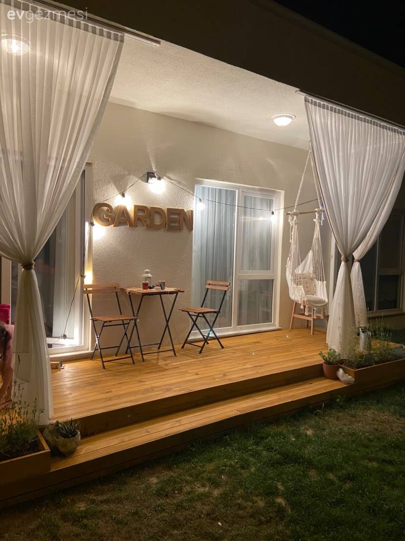 Öncesi&Sonrası: Boş Bahçe Katı Verandasına Kavuşmuş