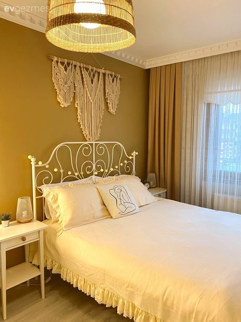 Bu Yatak Odası Bohem Stilin En Sade Hali!