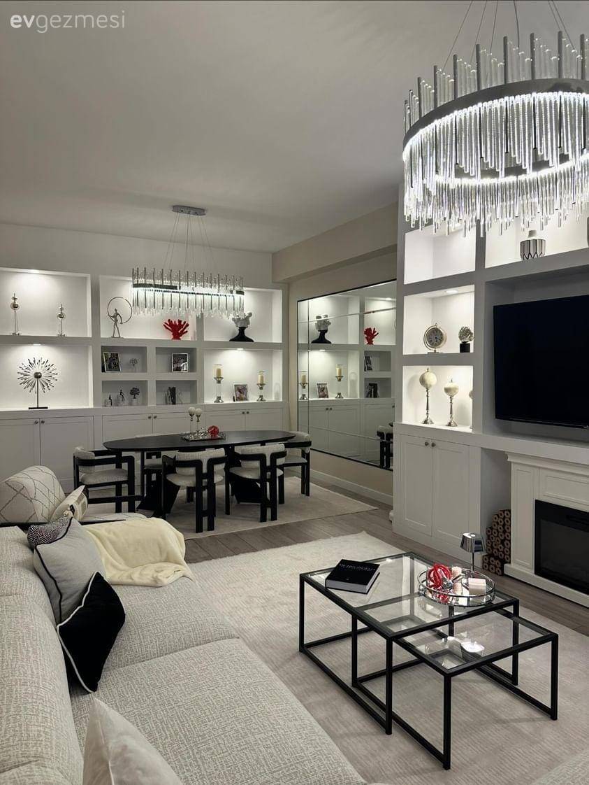 Uzun ve Dar Bir Salon Nasıl Ferahlatılır Sorusuna Yanıt Veren Bir Dekor!