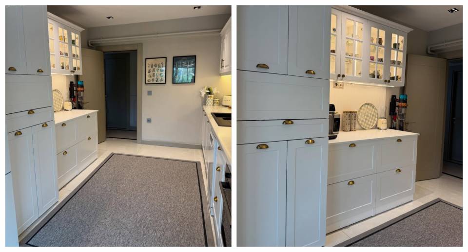 Cam Kapaklı Kahve Köşesi Bu Mutfağa Cazibe Katmış