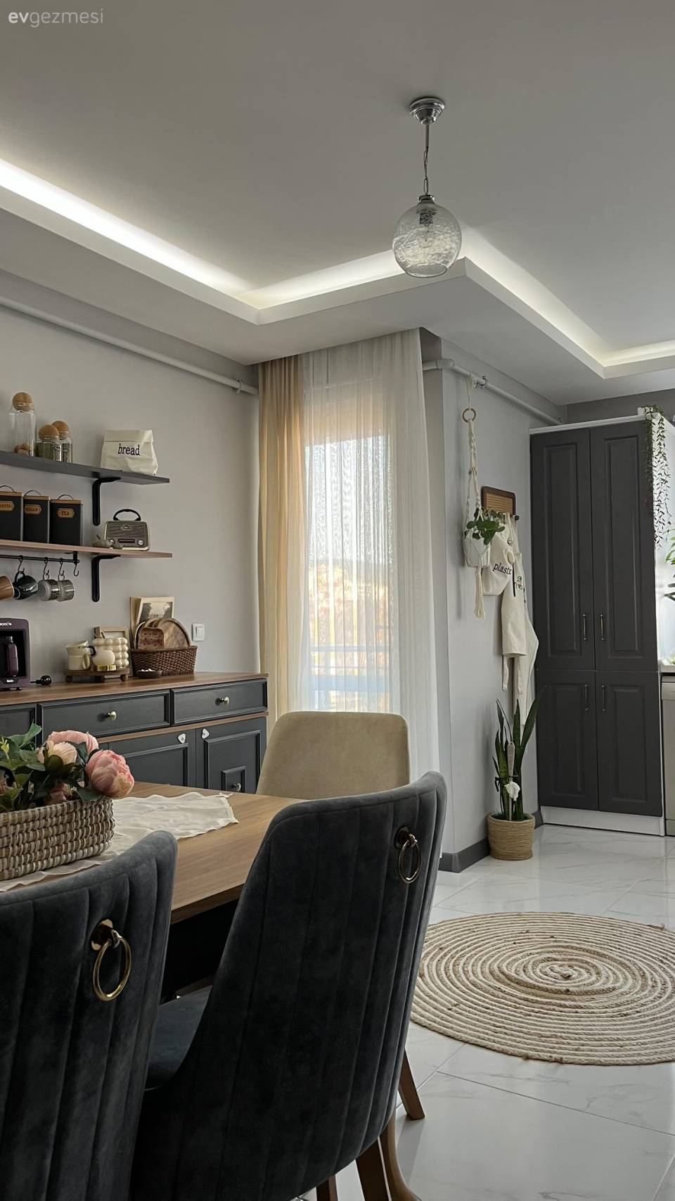 Bu Kocaeli Evinde Farklı Tarzla Uyumlu Bütünü Ortaya Çıkarmış