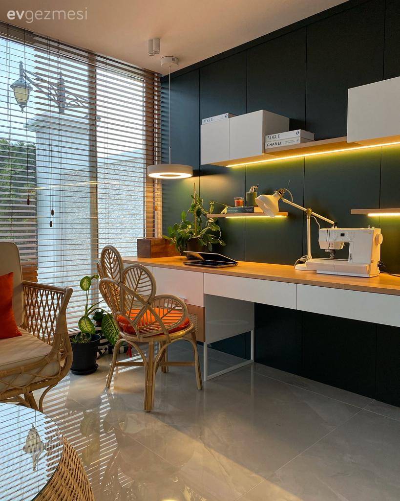 Bu Dubleks Evde Özel Yapım Tasarımlar Dekorun Albenisi Arttırmış