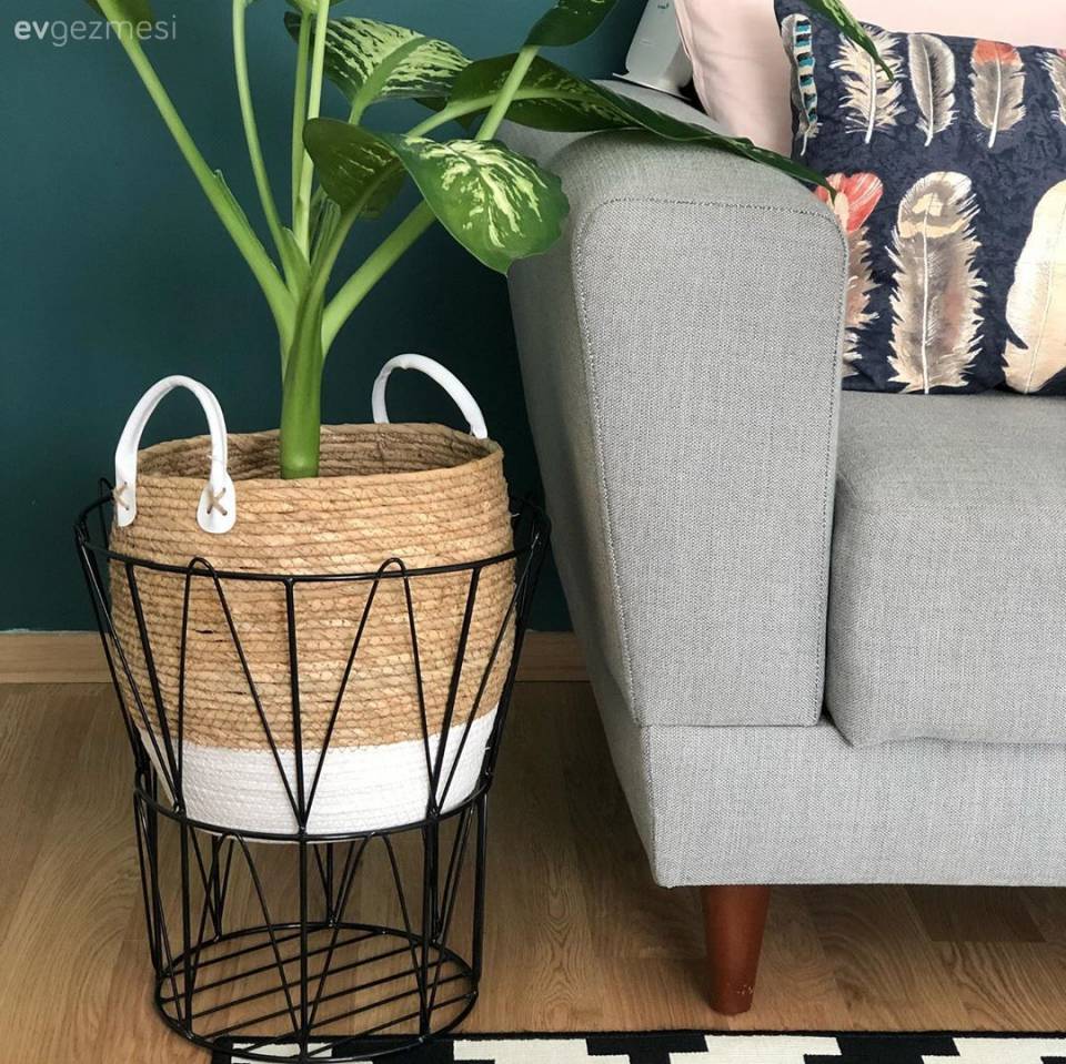 Modern Ruhlu Bu Salon Yeşil Duvarıyla Daha Bir Dikkat Çekici!