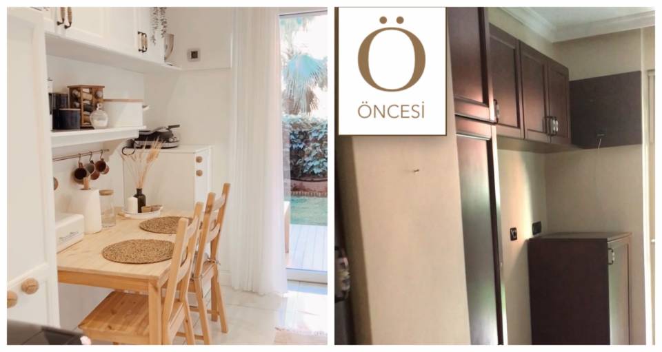 Öncesi&Sonrası: Beyazın Ferahlığı Bu Mutfağa Çok Yakışmış!