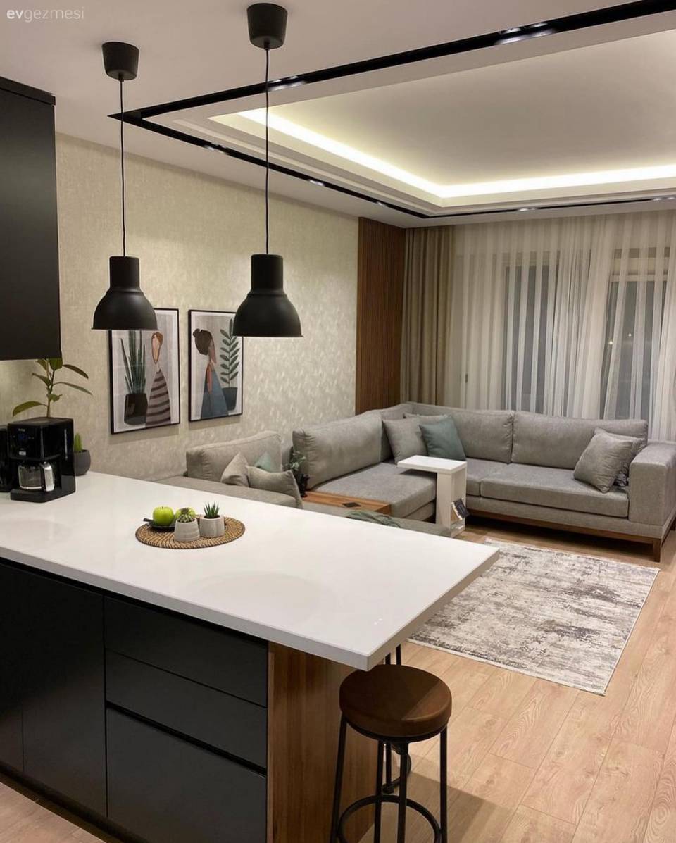 Bu Modern Mutfakta Dolap İçleri İnce Düşünülerek Değerlendirilmiş!