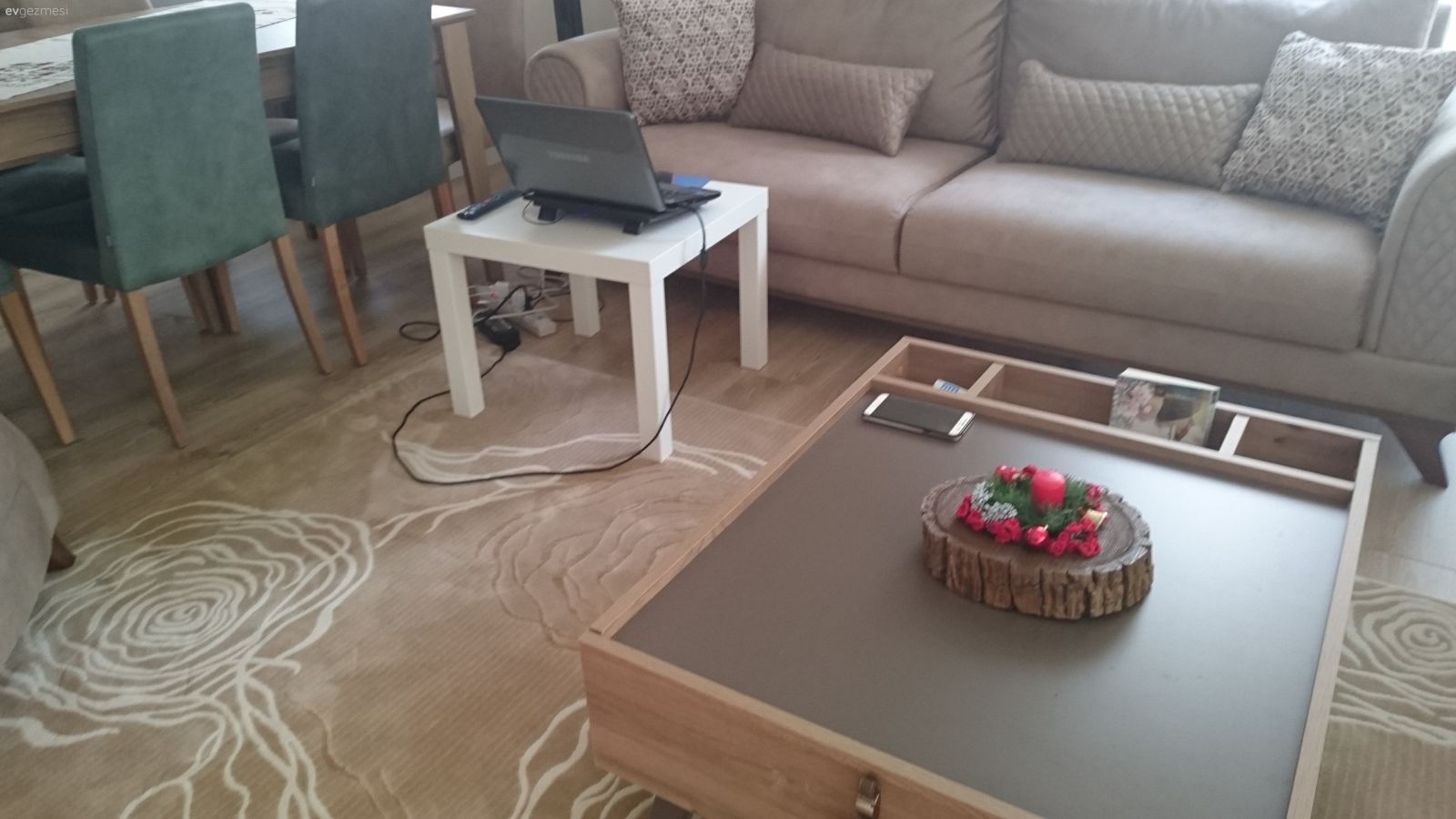 bu da benim oturma odam yeni aldım