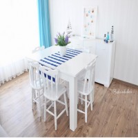 Farklı stiller barındıran zarif bir dekor..