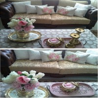 Pastel mavi ve pembelerle zarif bir ev