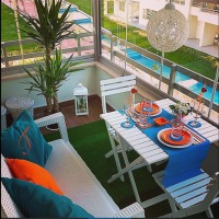 1 balkondan renk ve aksesuar değişimiyle 20 farklı balkon