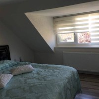 Sezen Hanım'ın mavi ve siyah ağırlıklı karakterli evi