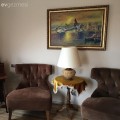 Bedriye hanımın klasik ve sıcak bir havası olan salonu..
