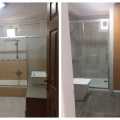Yeni tasarım hem kullanışlı, hem modern ve şık. Dilek hanımın tadilat geçiren banyo ve holü..