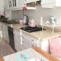 Özlem hanımın sadece kapak ve tezgah arası değişimiyle yepyeni mutfağı