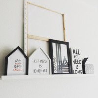 Sema Hanım'ın siyah-beyaz vurgulu İskandinav stil evi..