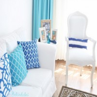 Farklı stiller barındıran zarif bir dekor..