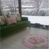 Yeşim Hanım'ın zevkle dekore edilmiş evi ve kış bahçesi