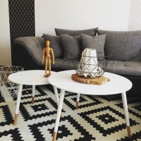 Sema Hanım'ın siyah-beyaz vurgulu İskandinav stil evi..