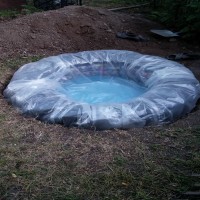 Proje: Zehra hanımın eski lastikten dönüştürdüğü süs havuzu..