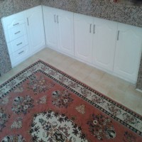 Nurcan Hanım'ın boyayarak yenilediği mutfağı