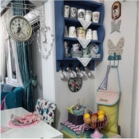 Özlem Hanım'ın mavi, gri ve morlarla renklenmiş enerjik evi