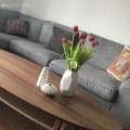 Sevcan hanımın eklektik bir havası olan, modern evi..