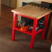 Proje: Ikea Lack sehpalardan minik bir mutfak tezgahı