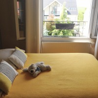 Yeşil ve çiçeklerin odakta olduğu zarif ve huzurlu bir ev