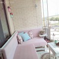 Bu tatlı balkonda yazın keyfi çıkar. El emeği ile bir balkon..
